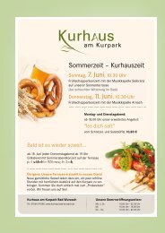 Sommerzeit – Kurhauszeit - Bad Wurzach