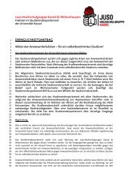 dringlichkeitsantrag - Juso-Hochschulgruppe Kassel & Witzenhausen