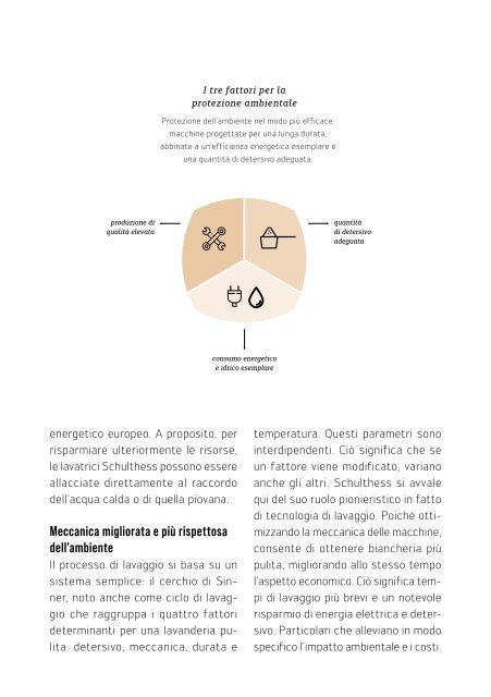 Opuscolo sulla sostenibilità di Schulthess