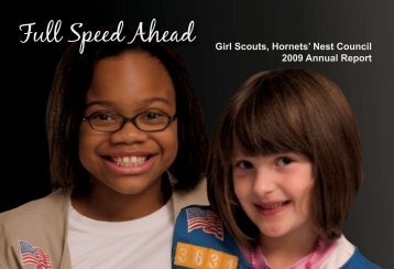 Full Speed Ahead Girl Scouts, Hornets' Nest Council 2009 Annual ...