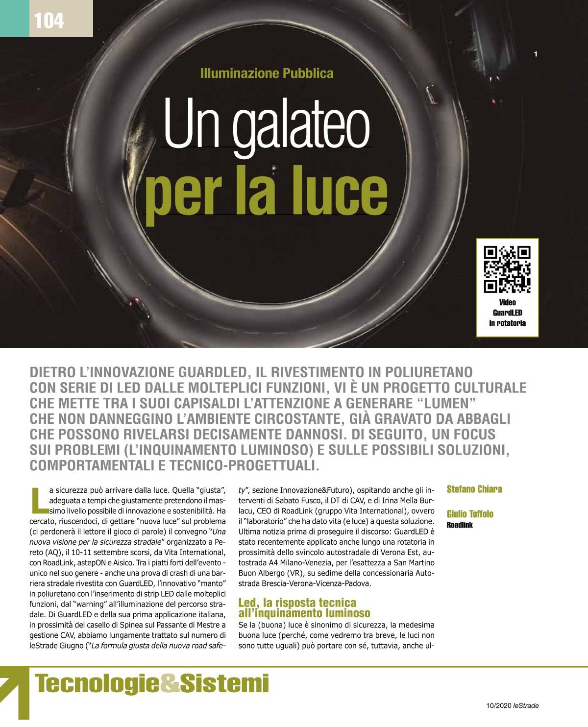 Un galateo per la luce