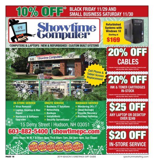 Spectrum Monthly Holiday Shopper Special Edition 2019