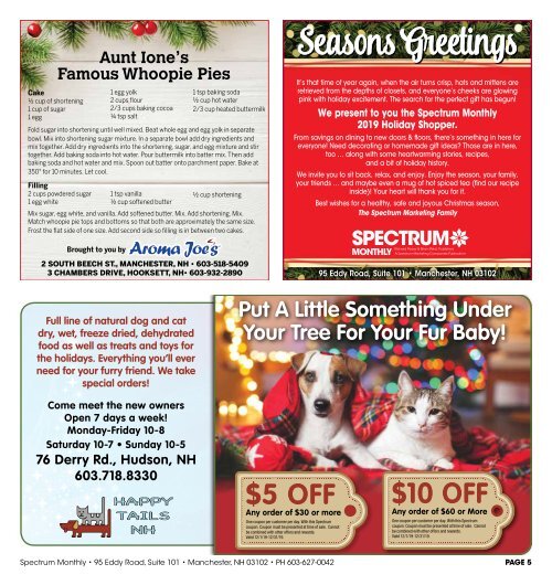 Spectrum Monthly Holiday Shopper Special Edition 2019