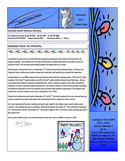 Shark Pride Press - Anne Arundel County Public Schools