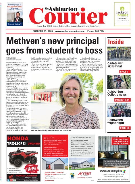 Ashburton Courier: October 29, 2020