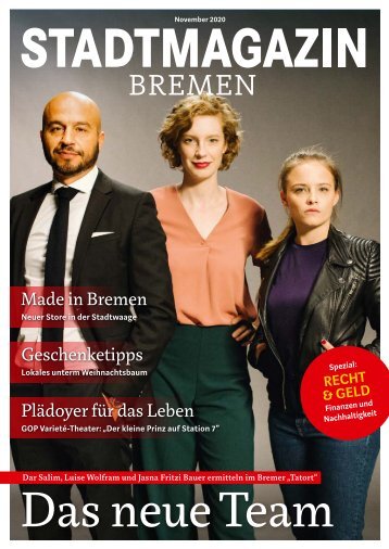 STADTMAGAZIN Bremen November 2020