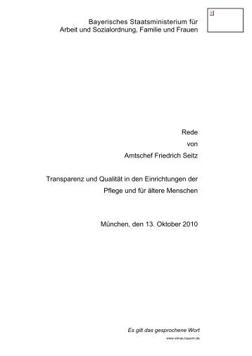 Rede Friedrich Seitz - MDK Bayern