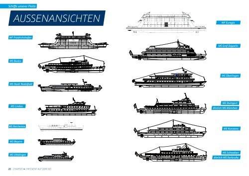 Charterbroschüre der Bodensee-Schiffsbetriebe