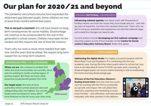 School-Home Support Impact Report 2019/20