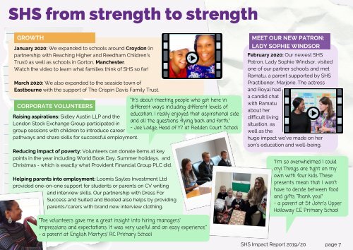 School-Home Support Impact Report 2019/20