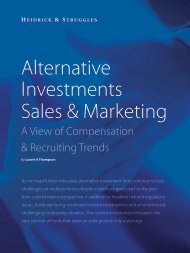 Alternative Investments Sales & Marketing - Heidrick & Struggles