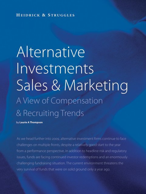 Alternative Investments Sales &amp; Marketing - Heidrick &amp; Struggles