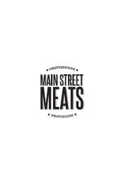 Main Street Meats Whisky Book