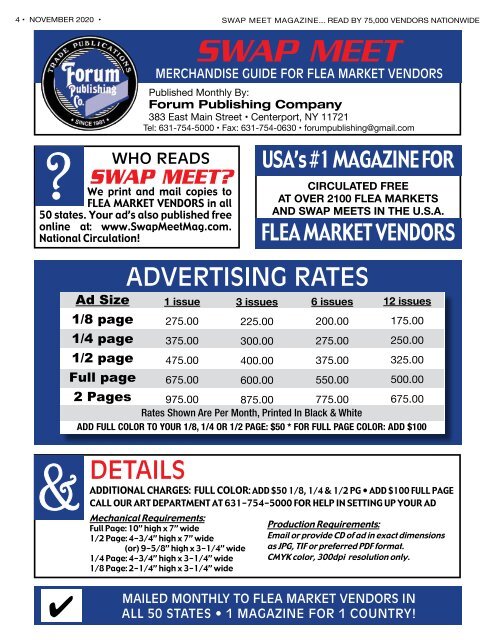 Swap Meet Magazine Nov. 2020 EMAG