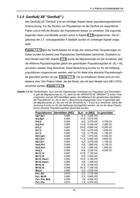 Genetische Untersuchung der Populationsstruktur ... - Die Schmellers