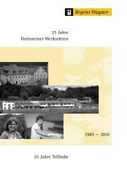 25 Jahre Teilhabe fertig - Regens Wagner Holnstein