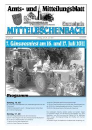 Amts- und Mitteilungsblatt Gemeinde Mitteleschenbach