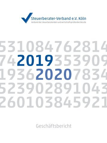 Geschäftsbericht 2019 I 2020