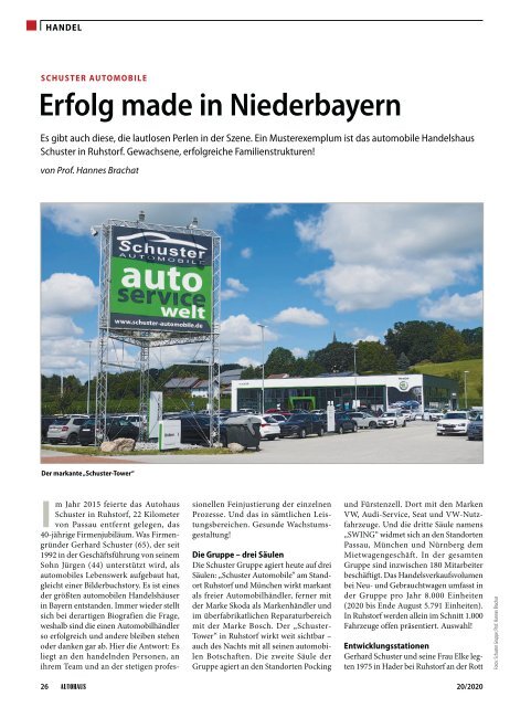 Schuster Gruppe Ruhstorf - das sind wir!