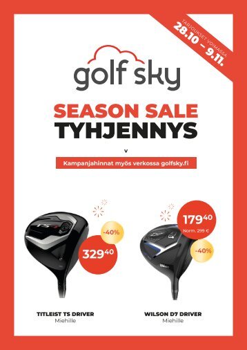Golf Sky Season Sale Tyhjennys