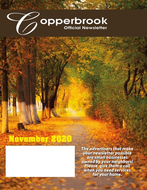 Copperbrook November 2020