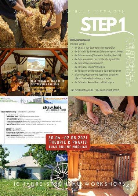 20 Jahre asbn und Strohballenbau - 20 years of Straw Bale Building