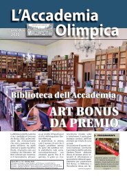 L'Accademia Olimpica - Ottobre 2020