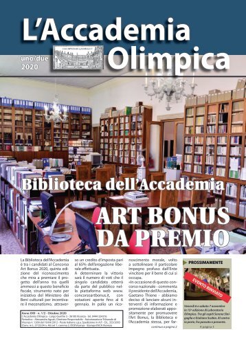 L'Accademia Olimpica - Ottobre 2020
