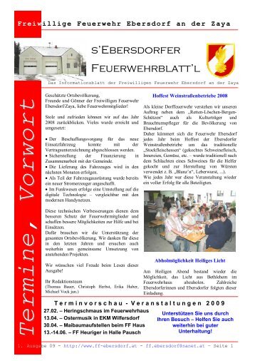 s'Ebersdorfer Feuerwehrblatt'l - FF Ebersdorf