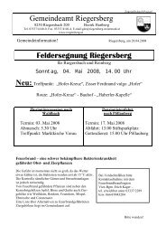 Neu - Gemeinde Riegersberg