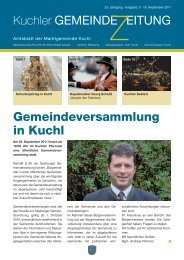 Ausgabe 3 - 16. Sept. 2011 - Gemeinde Kuchl