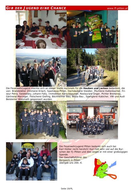 Mai - Freiwillige Feuerwehr Pitten