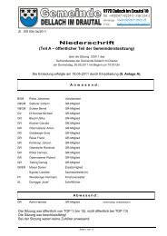 Niederschrift - Dellach im Drautal