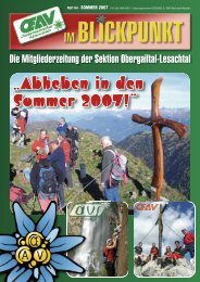 1997 – 2007 - Sektion Obergailtal-Lesachtal