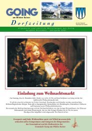 Dorfzeitung Dezember 2001 - Going am wilden Kaiser - Land Tirol