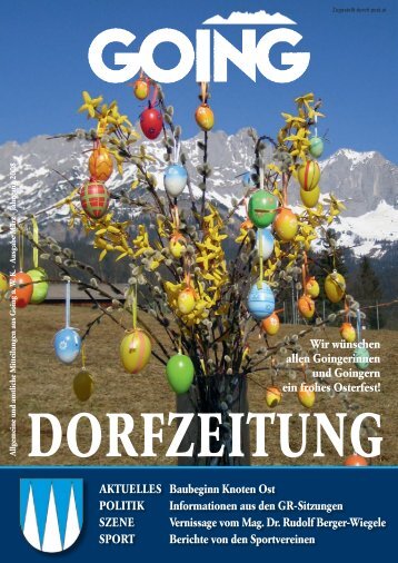Dorfzeitung März 2008 - Going am wilden Kaiser - Land Tirol