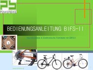 BEDIENUNGSANLEITUNG BIFS-II - Elektro Fahrrad