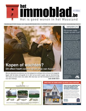 Het Immoblad dd 27/10 - 24/11