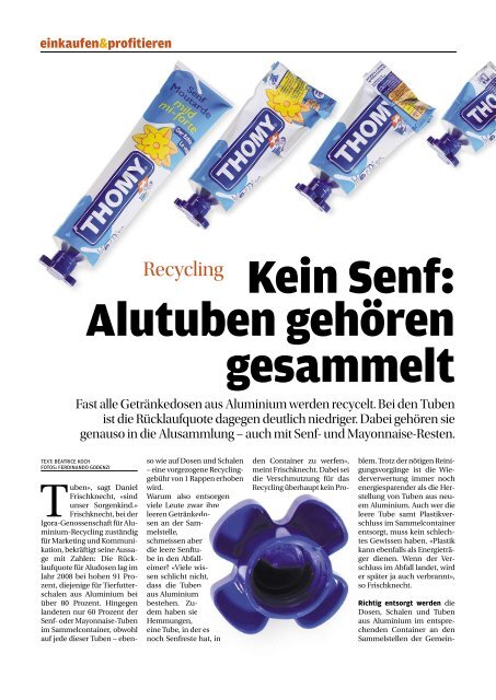 Recycling Kein Senf Igora