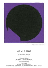 HELMUT SENF - Galerie Zeisler