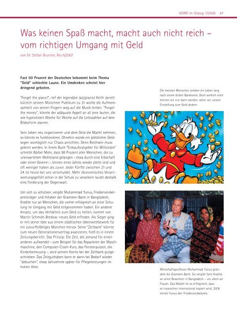 VDWF im Dialog 1/2008