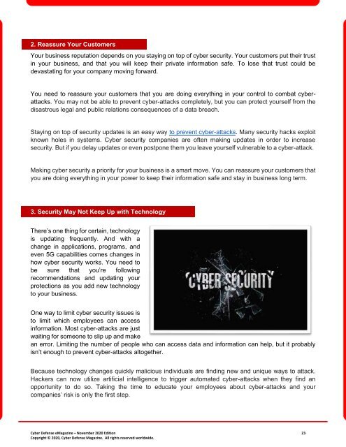 Cyber Defense eMagazine November 2020 Edition