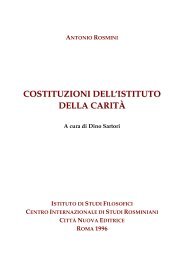 Sigle e segni diacritici - Centro Internazionale di Studi Rosminiani