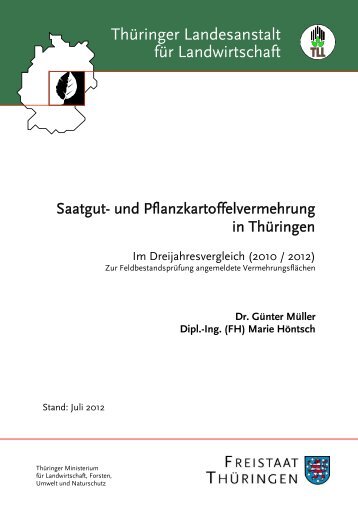 Dr. Günter Müller Dipl.-Ing. (FH) Marie Höntsch - Thüringer ...