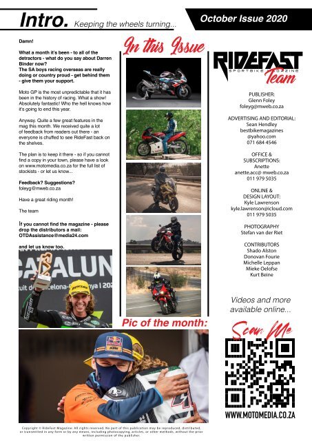 RIDEFAST Magazine October 2020