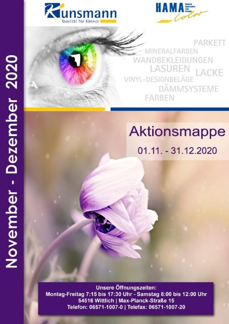 Aktionsmappe November - Dezember 2020