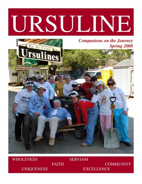 Spring 2008 Magazine.pub - Ursuline Academy