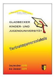 Informationen zur Gladbecker - Jugend in Gladbeck