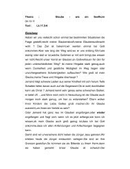 Thema : Glaube - wie ein Senfkorn 04.10.11 Text ... - Die Heilsarmee