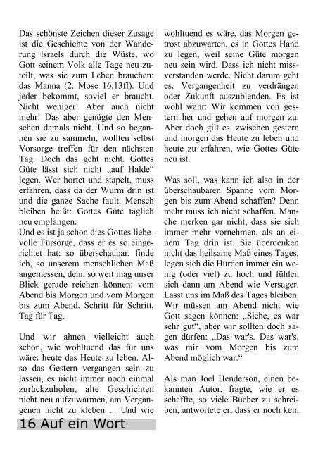 Download Ausgabe 8 - Evangelische Kirchengemeinden Dorlar und ...
